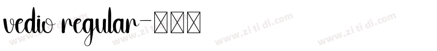 vedio regular字体转换
